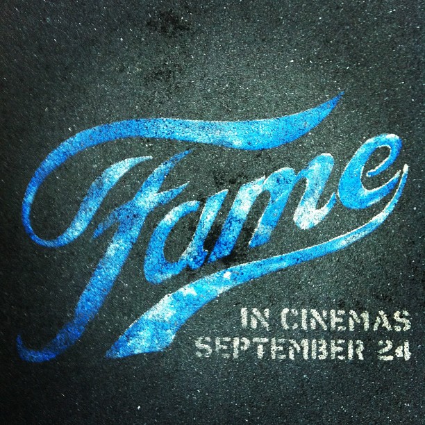 Instagram Photo of a street graffiti showing the Fame logo